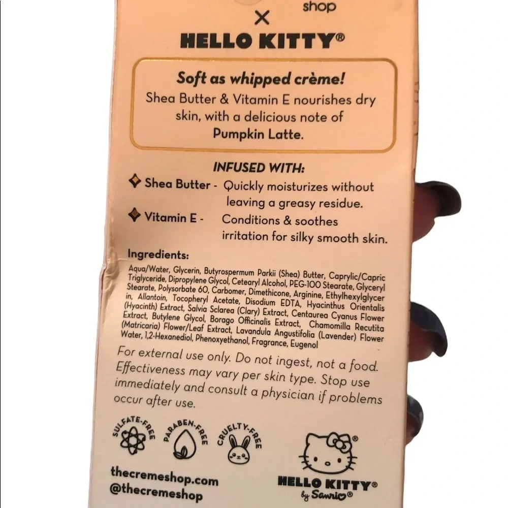 NIB HELLO KITTY HAND CREME